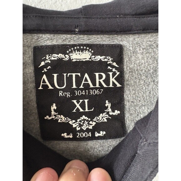 Autark Men’s Gray Hooded Sweater, Size XL - Picture 2 of 5